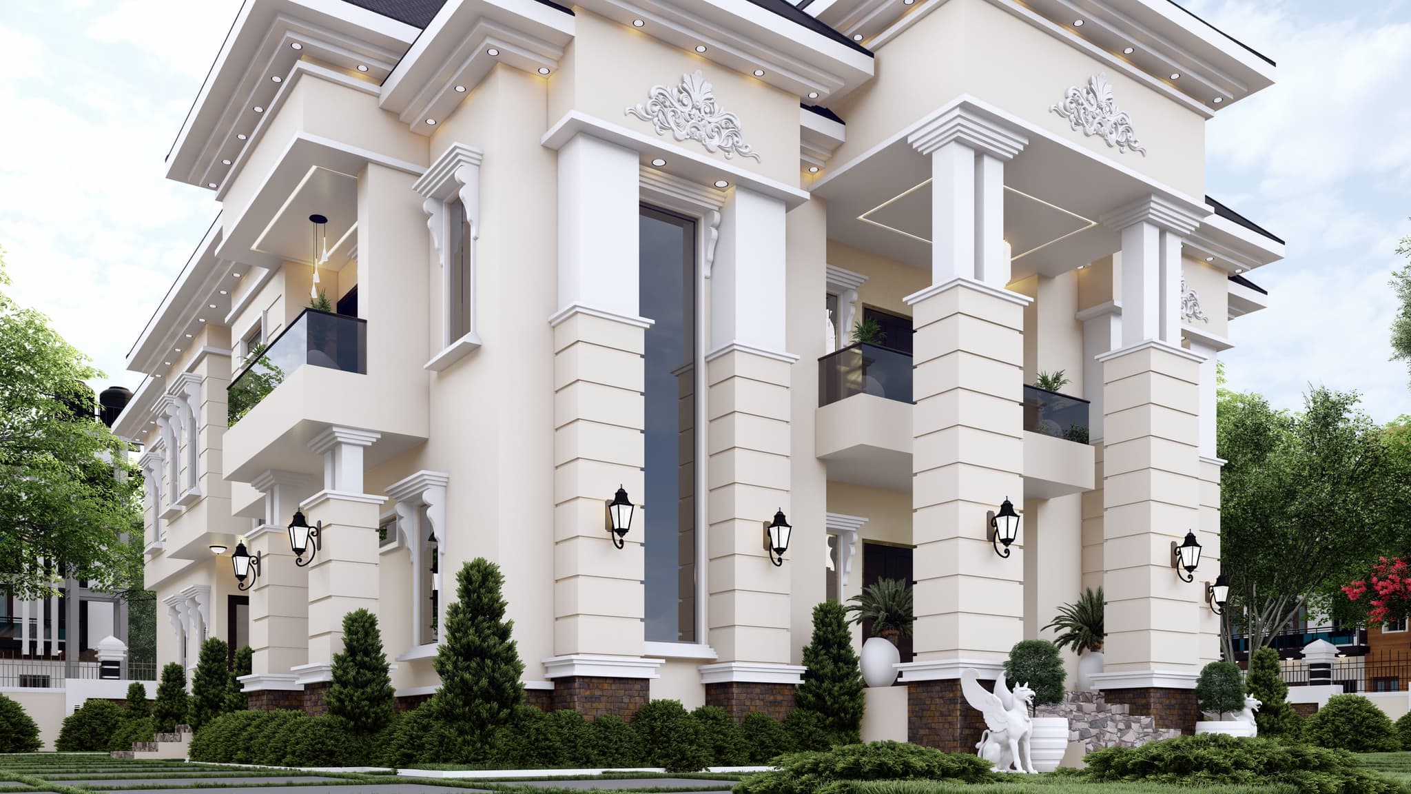 Ultra-Luxury 9-Bedroom Grand Duplex with Dual Staircases, Private Gym, Walk-In Closets & Multiple Sit-Outs-4