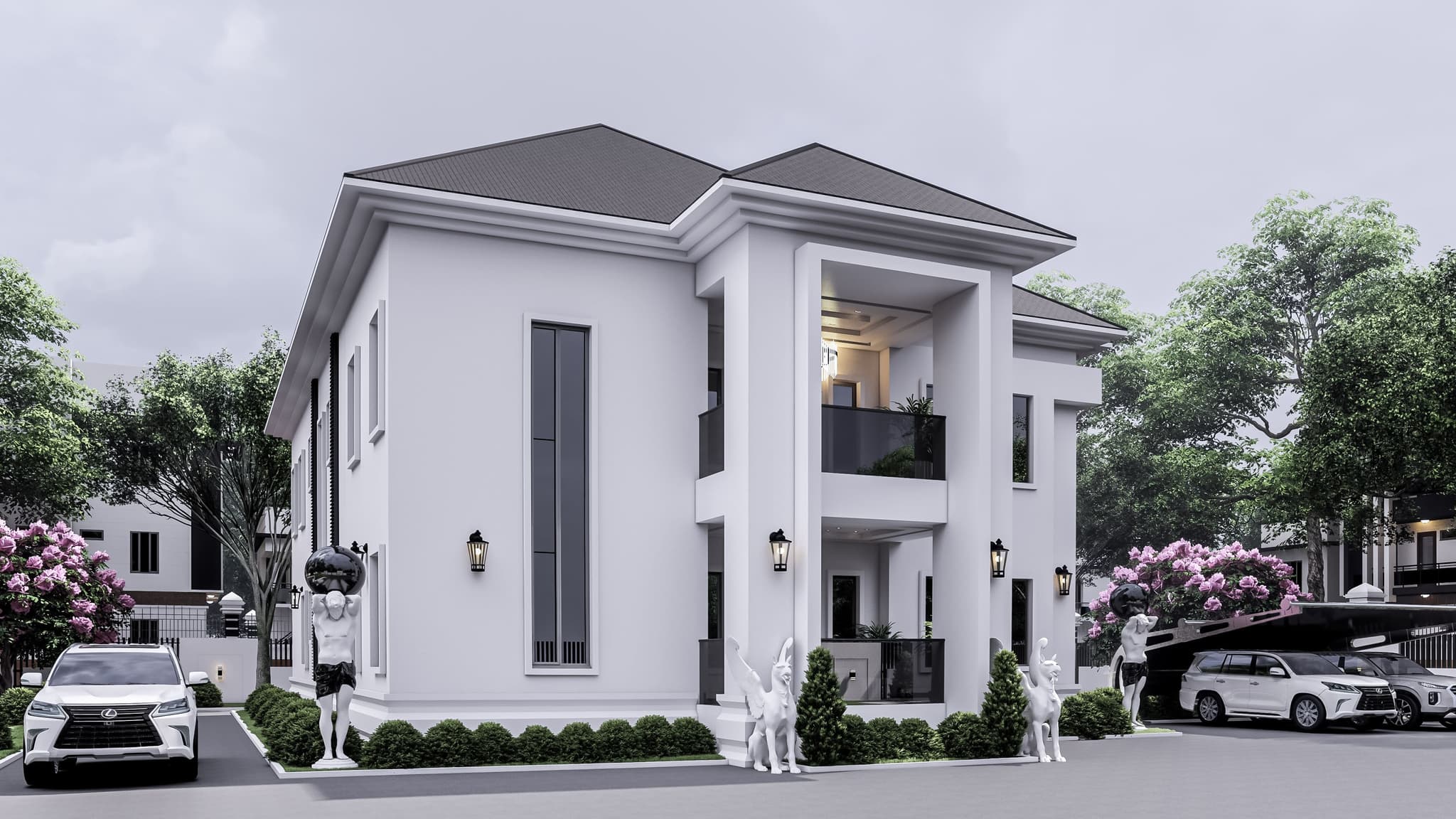 Luxury 5-Bedroom Duplex with Double-Volume Lounge, Grand Master Suite & Dual Staircases-4